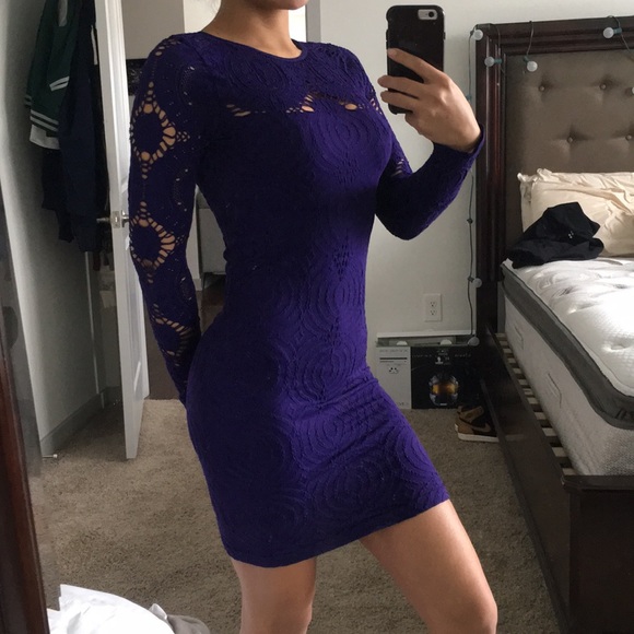 Fashion Nova Dresses & Skirts - Purple net dress